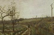Camille Pissarro Winter Landscape oil painting reproduction